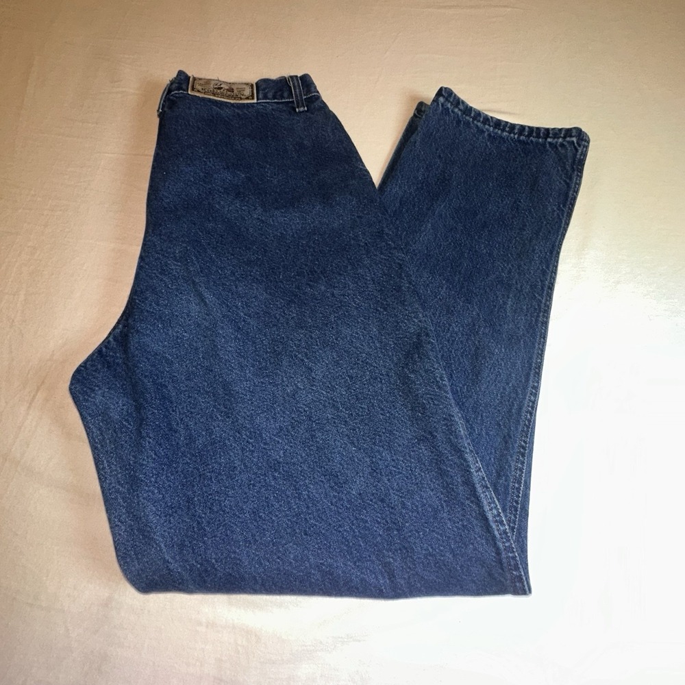 Vintage Rocky Mountain Rockies Blue High Waist Denim Jeans Sz 13/32 Western Wear